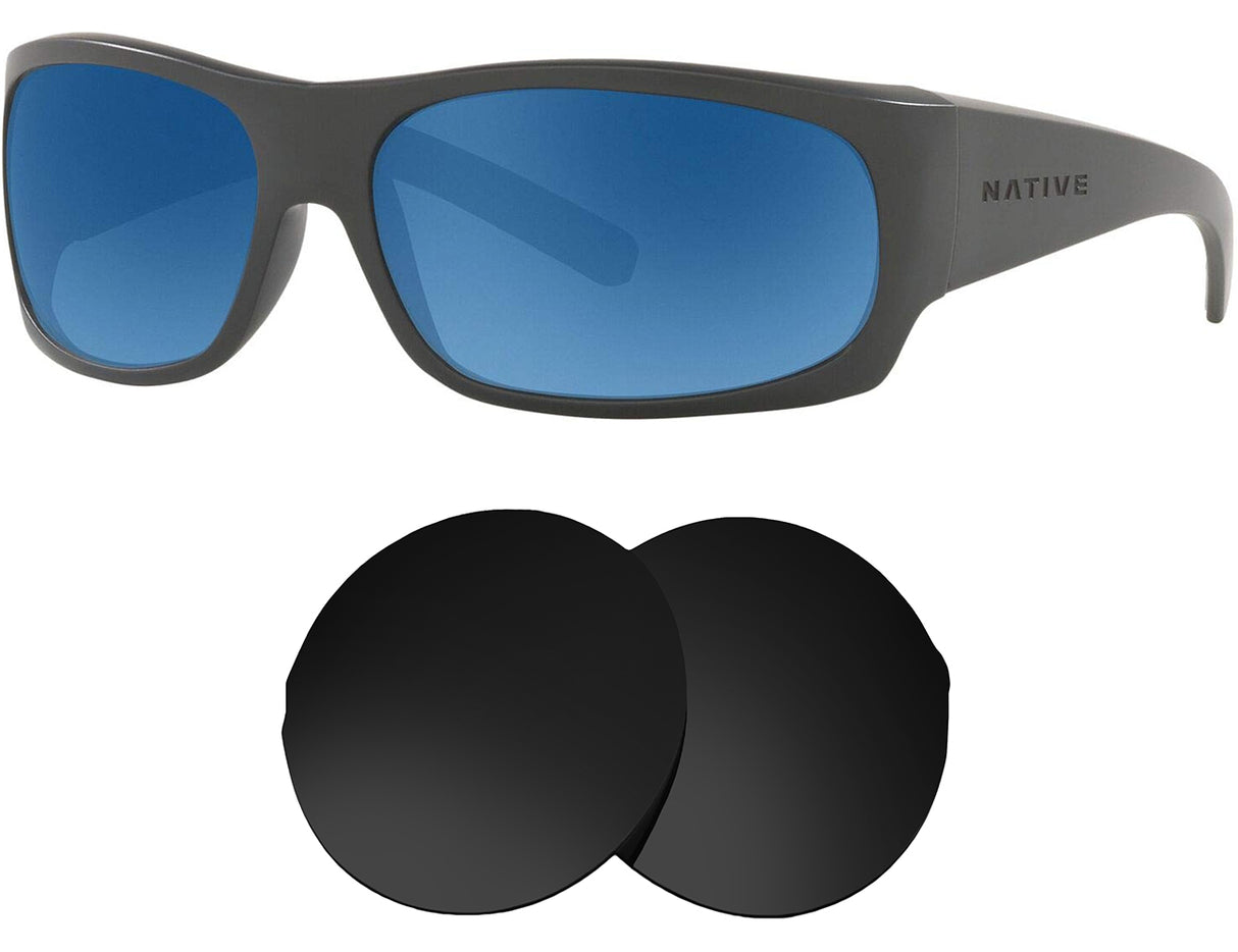 Native Versa SV-Replacement Lenses-Volcanic Black-Non-Polarized-Seek Optics