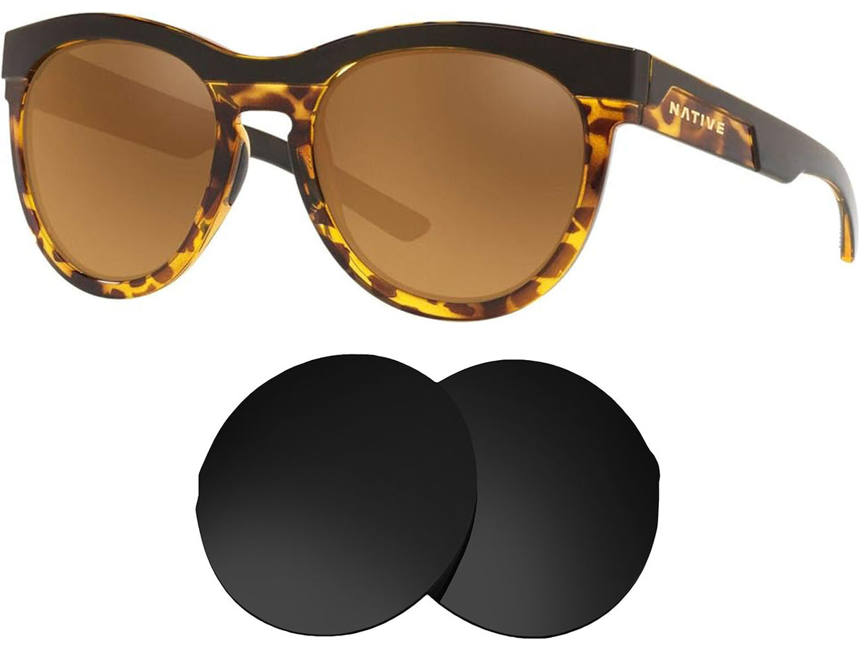 Native La Reina-Replacement Lenses-Volcanic Black-Non-Polarized-Seek Optics