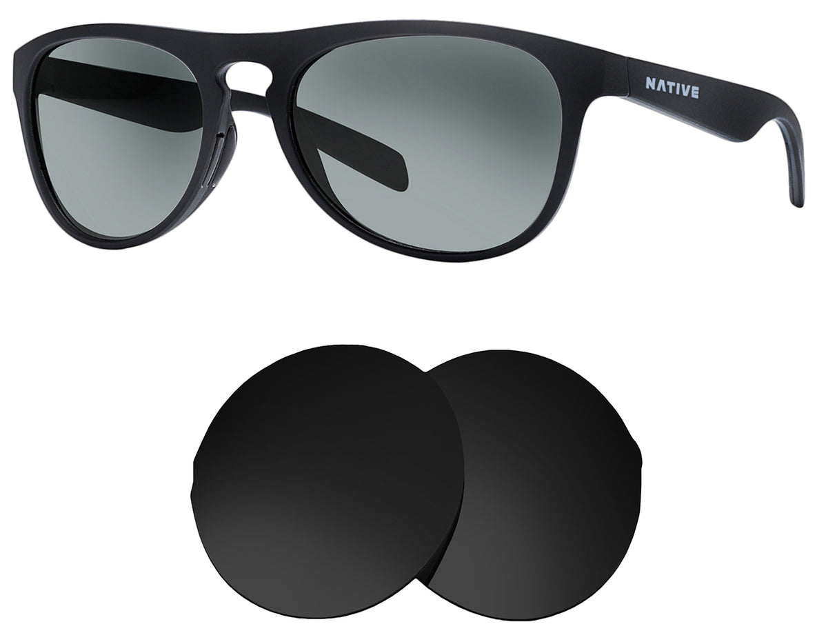 Native Sanitas-Replacement Lenses-Volcanic Black-Non-Polarized-Seek Optics