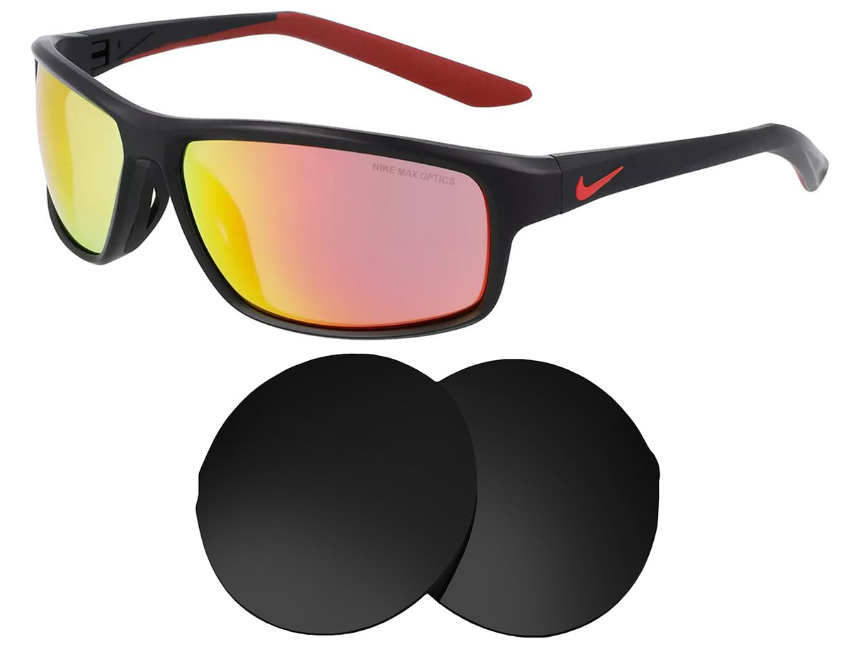 Nike Rabid 22-Replacement Lenses-Volcanic Black-Non-Polarized-Seek Optics