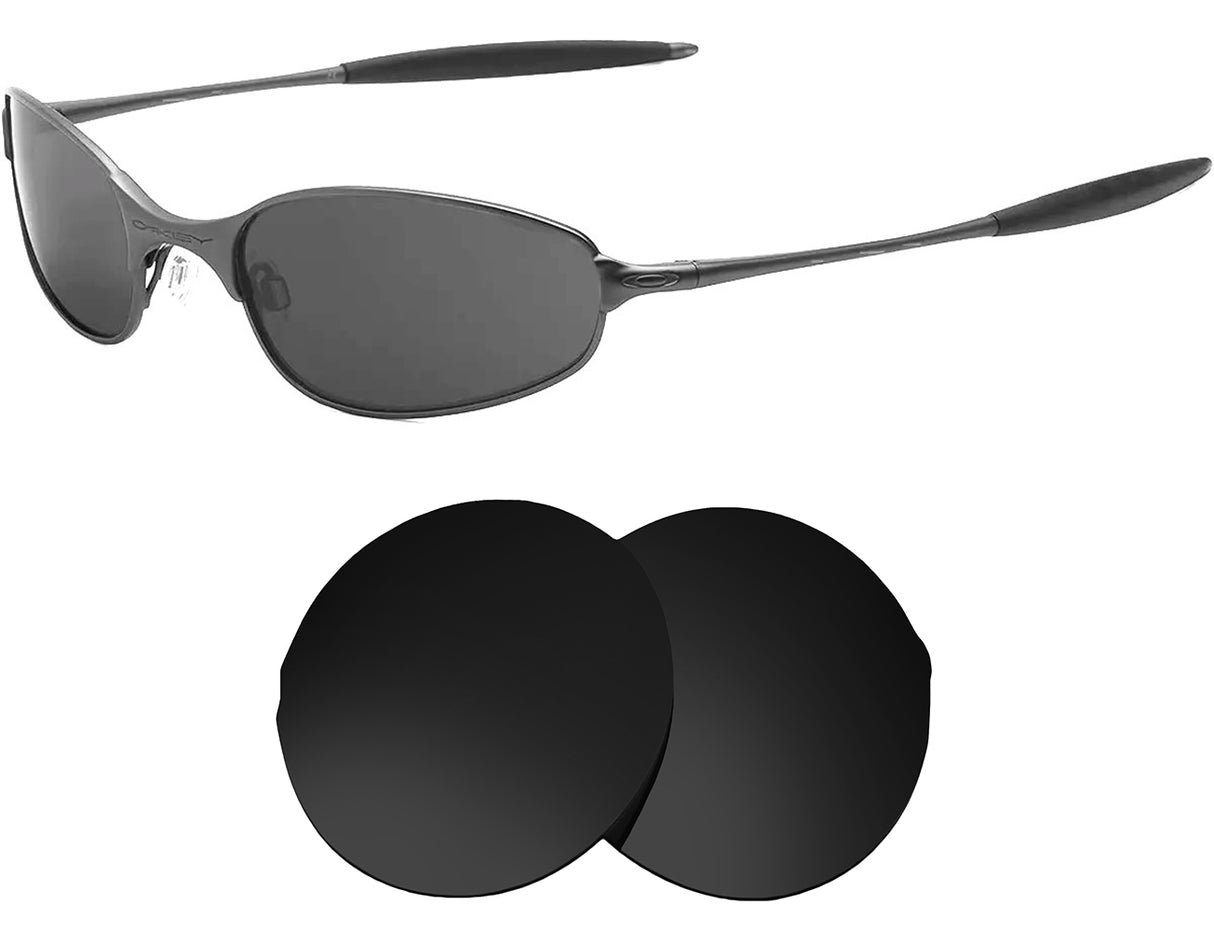 Oakley C Wire (2000)-Replacement Lenses-Volcanic Black-Non-Polarized-Seek Optics
