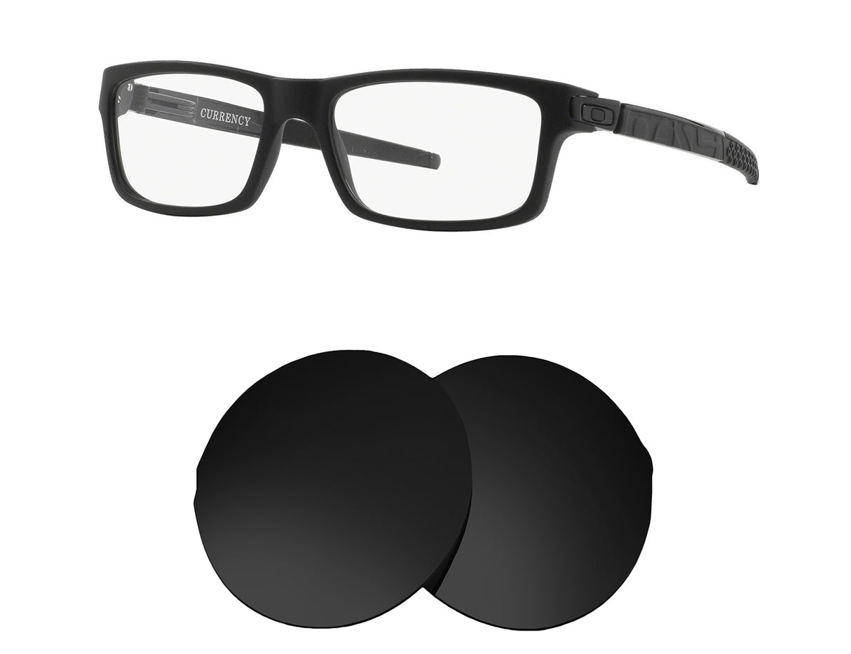 Oakley Currency 54mm-Replacement Lenses-Volcanic Black-Non-Polarized-Seek Optics
