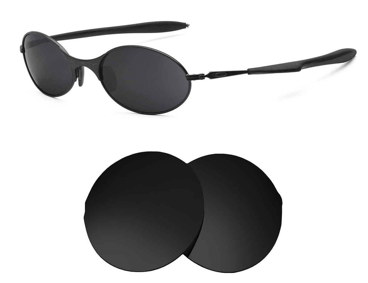 Oakley E Wire (Gen 2)-Replacement Lenses-Volcanic Black-Non-Polarized-Seek Optics