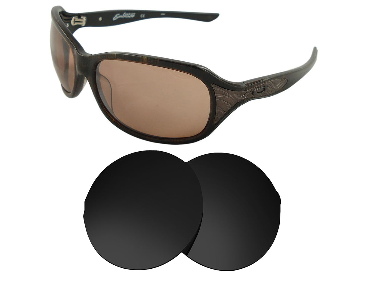 Oakley Embrace-Replacement Lenses-Volcanic Black-Non-Polarized-Seek Optics