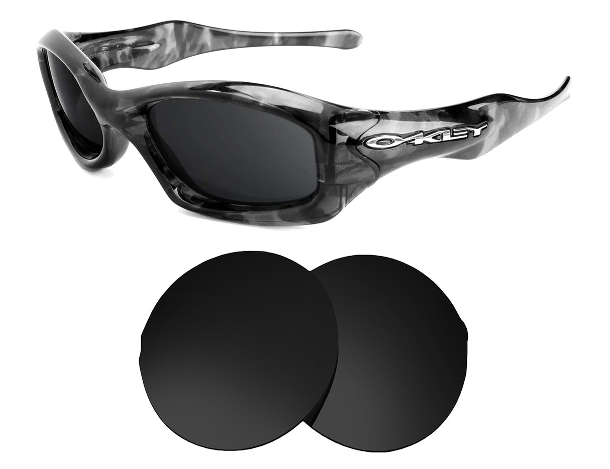 Oakley Fat Cat-Replacement Lenses-Volcanic Black-Non-Polarized-Seek Optics