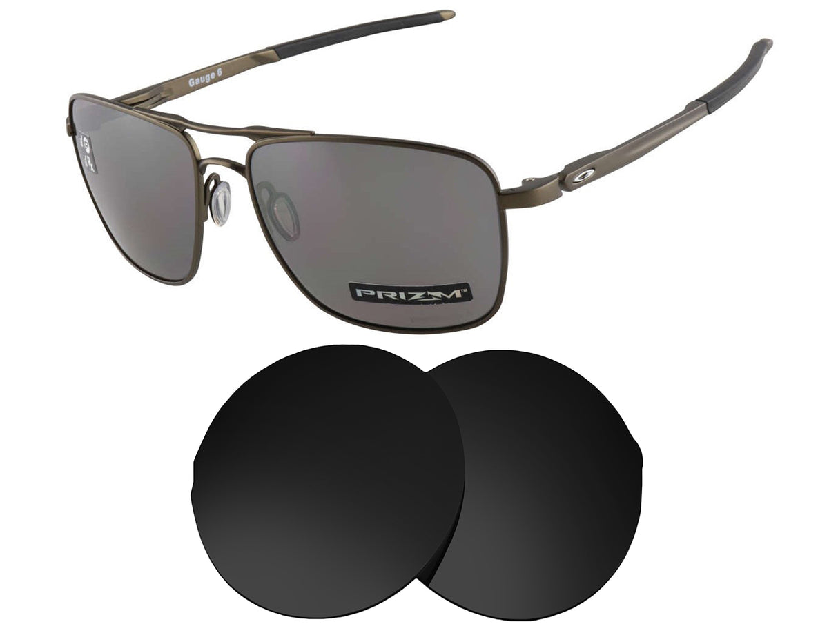 Oakley Gauge 6-Replacement Lenses-Volcanic Black-Non-Polarized-Seek Optics