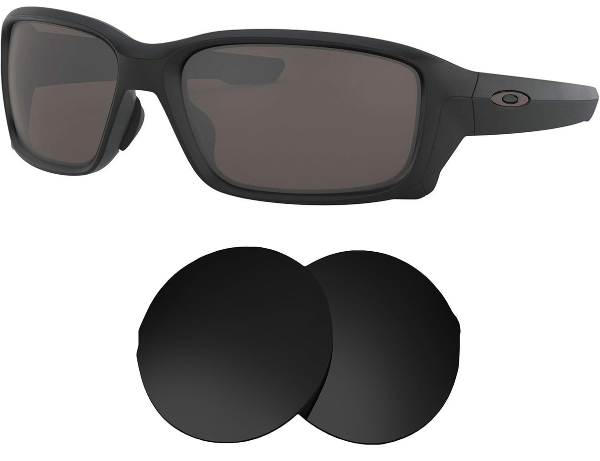 Oakley Straightlink (Low Bridge Fit)-Replacement Lenses-Volcanic Black-Non-Polarized-Seek Optics
