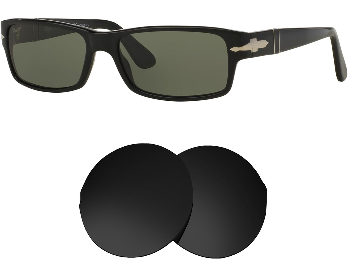Persol PO2747S 54mm-Replacement Lenses-Volcanic Black-Non-Polarized-Seek Optics