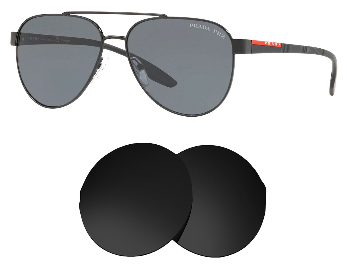 Prada PS 54TS-Replacement Lenses-Volcanic Black-Non-Polarized-Seek Optics