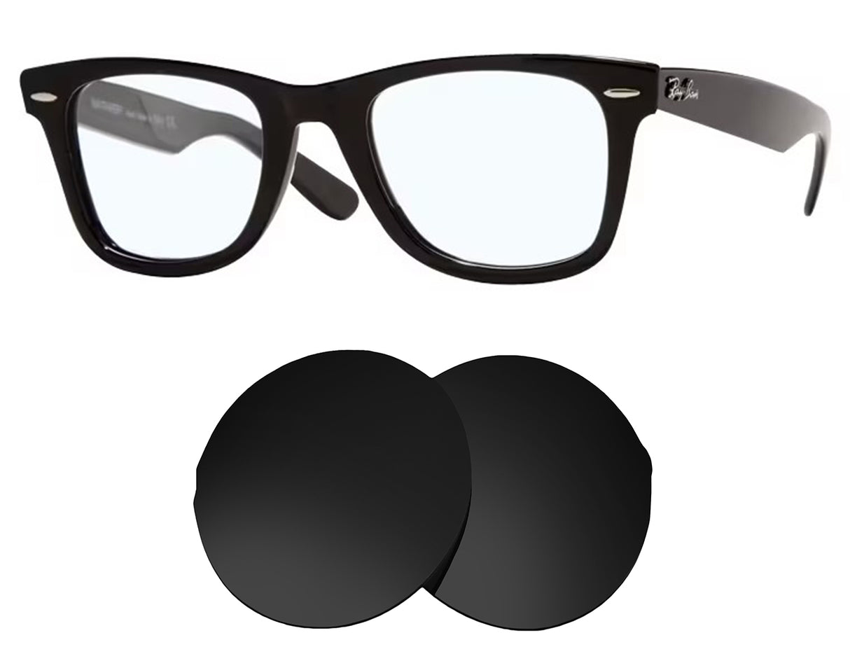 Ray-Ban Original Wayfarer Optics RB5121 47mm-Replacement Lenses-Volcanic Black-Non-Polarized-Seek Optics