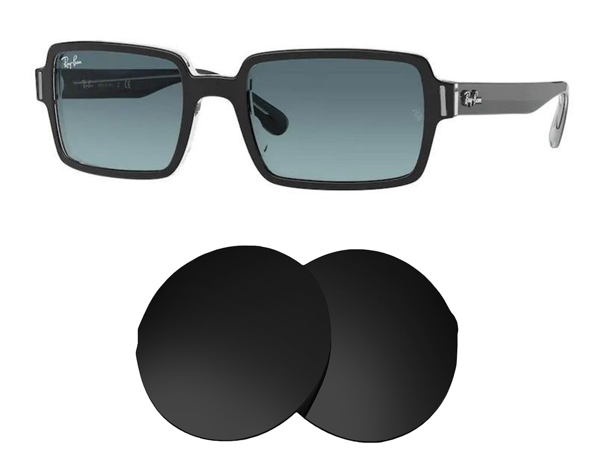 Ray-Ban Benji RB2189 54mm-Replacement Lenses-Volcanic Black-Non-Polarized-Seek Optics