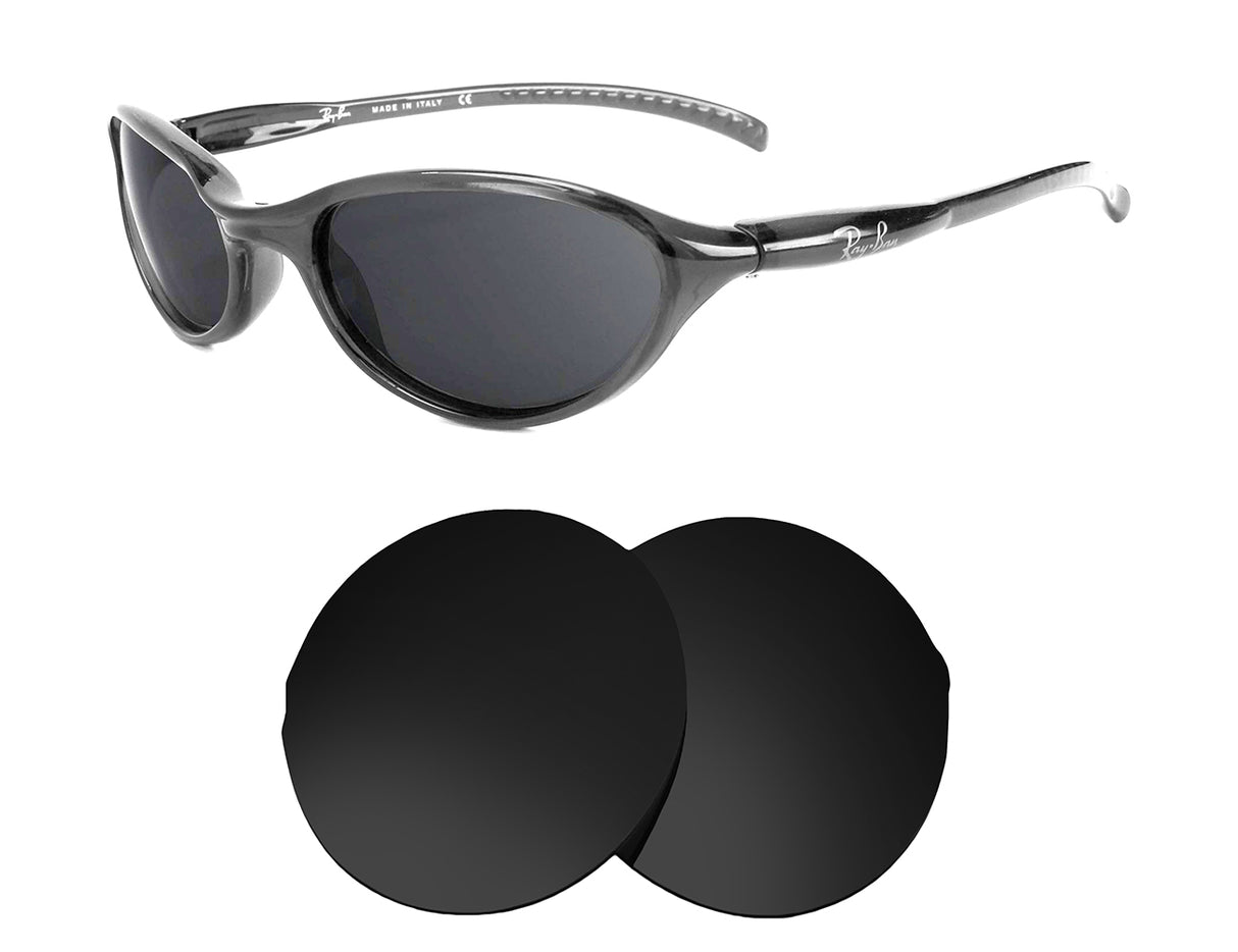 Ray-Ban Cutters RB2045 53mm-Replacement Lenses-Volcanic Black-Non-Polarized-Seek Optics