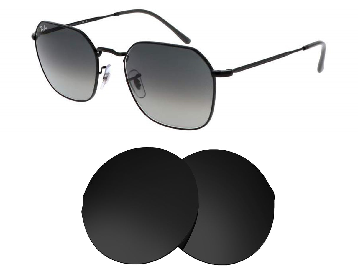 Ray-Ban Jim RB3694 55mm-Replacement Lenses-Volcanic Black-Non-Polarized-Seek Optics
