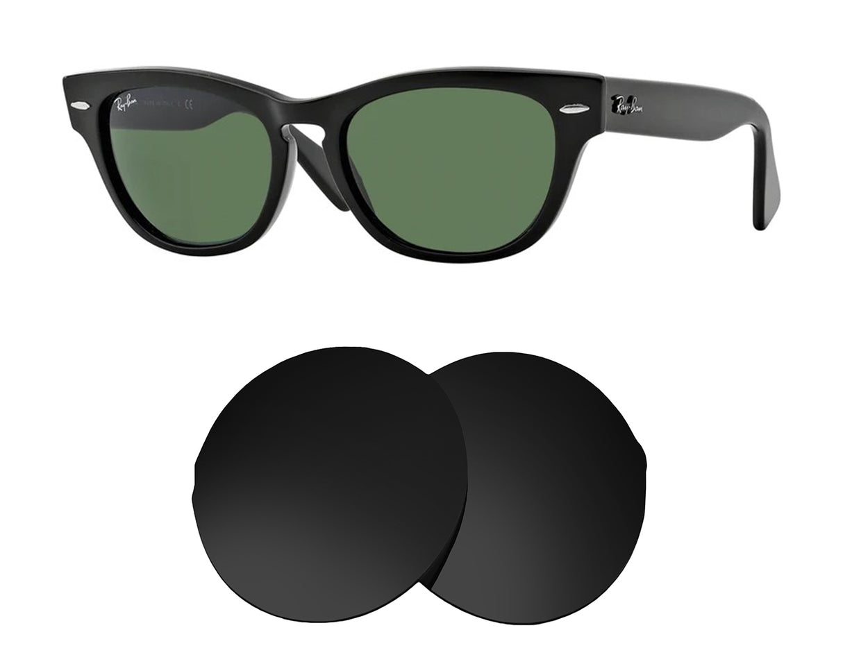 Ray-Ban Laramie RB4169 53mm-Replacement Lenses-Volcanic Black-Non-Polarized-Seek Optics