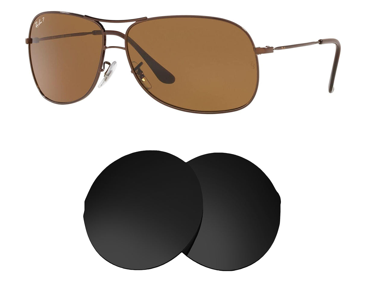Ray-Ban RB3267 69mm-Replacement Lenses-Volcanic Black-Non-Polarized-Seek Optics