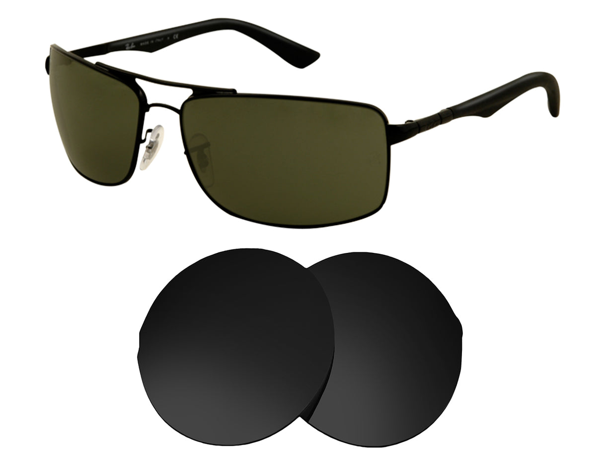Ray-Ban RB3465 61mm-Replacement Lenses-Volcanic Black-Non-Polarized-Seek Optics