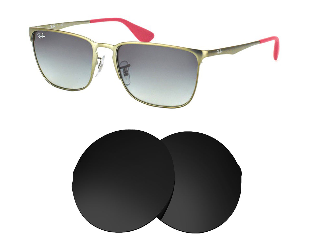 Ray-Ban RB3508 56mm-Replacement Lenses-Volcanic Black-Non-Polarized-Seek Optics