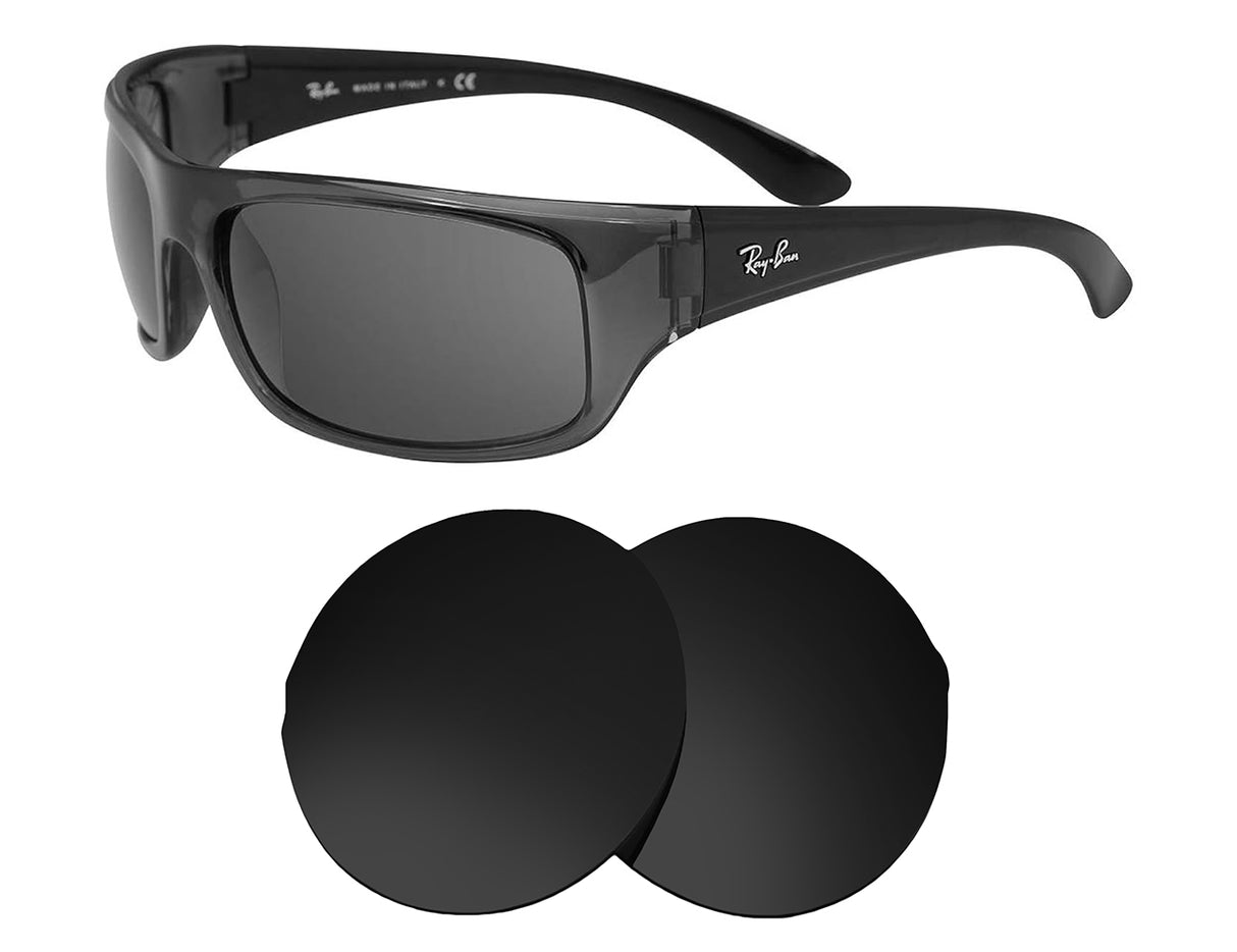 Ray-Ban RB4092 65mm-Replacement Lenses-Volcanic Black-Non-Polarized-Seek Optics