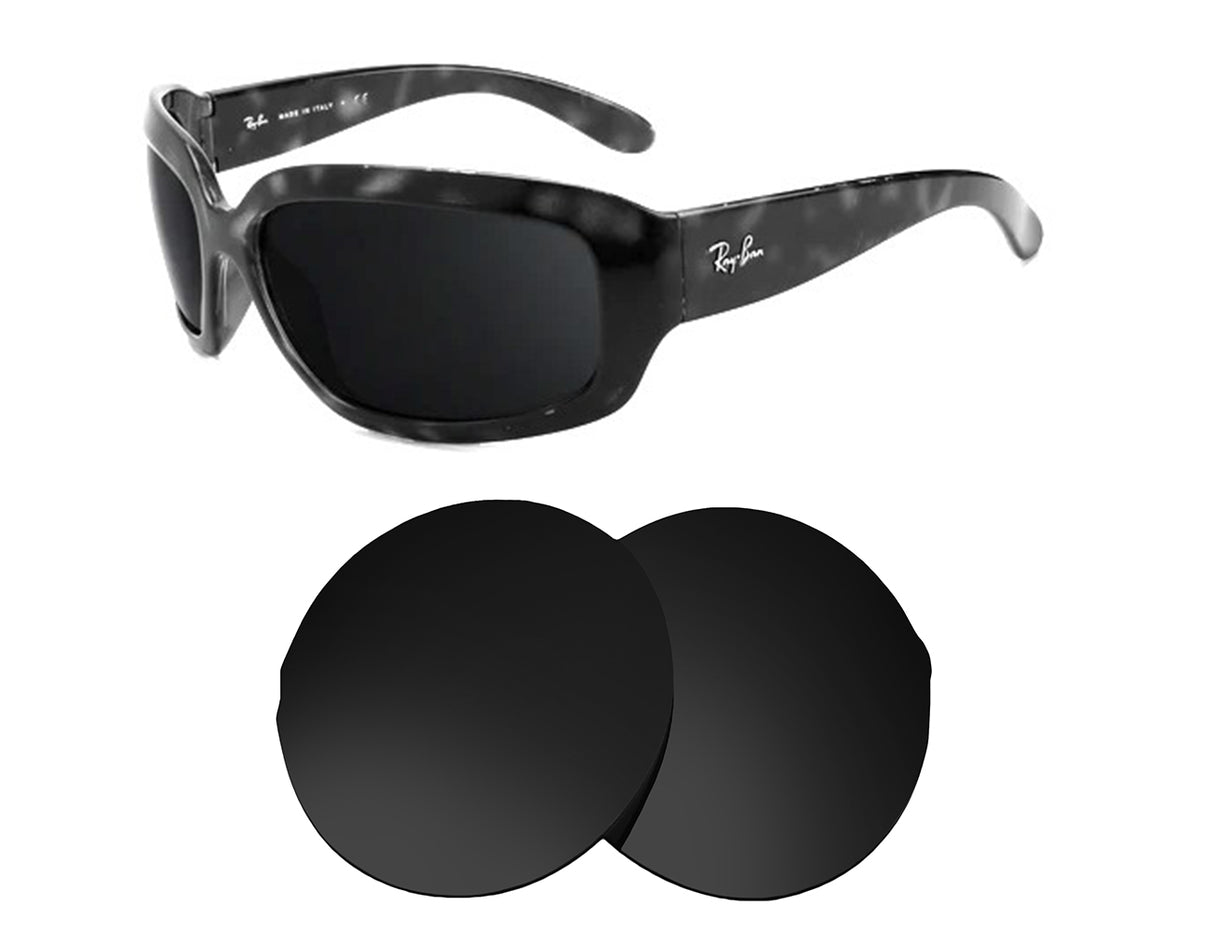 Ray-Ban RB4102 63mm-Replacement Lenses-Volcanic Black-Non-Polarized-Seek Optics