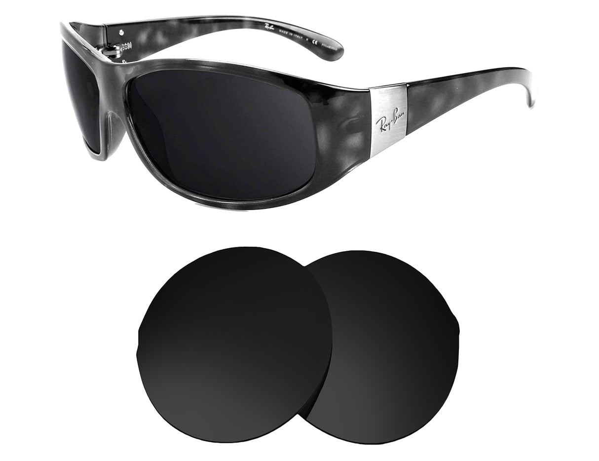 Ray-Ban RB4110 64mm-Replacement Lenses-Volcanic Black-Non-Polarized-Seek Optics