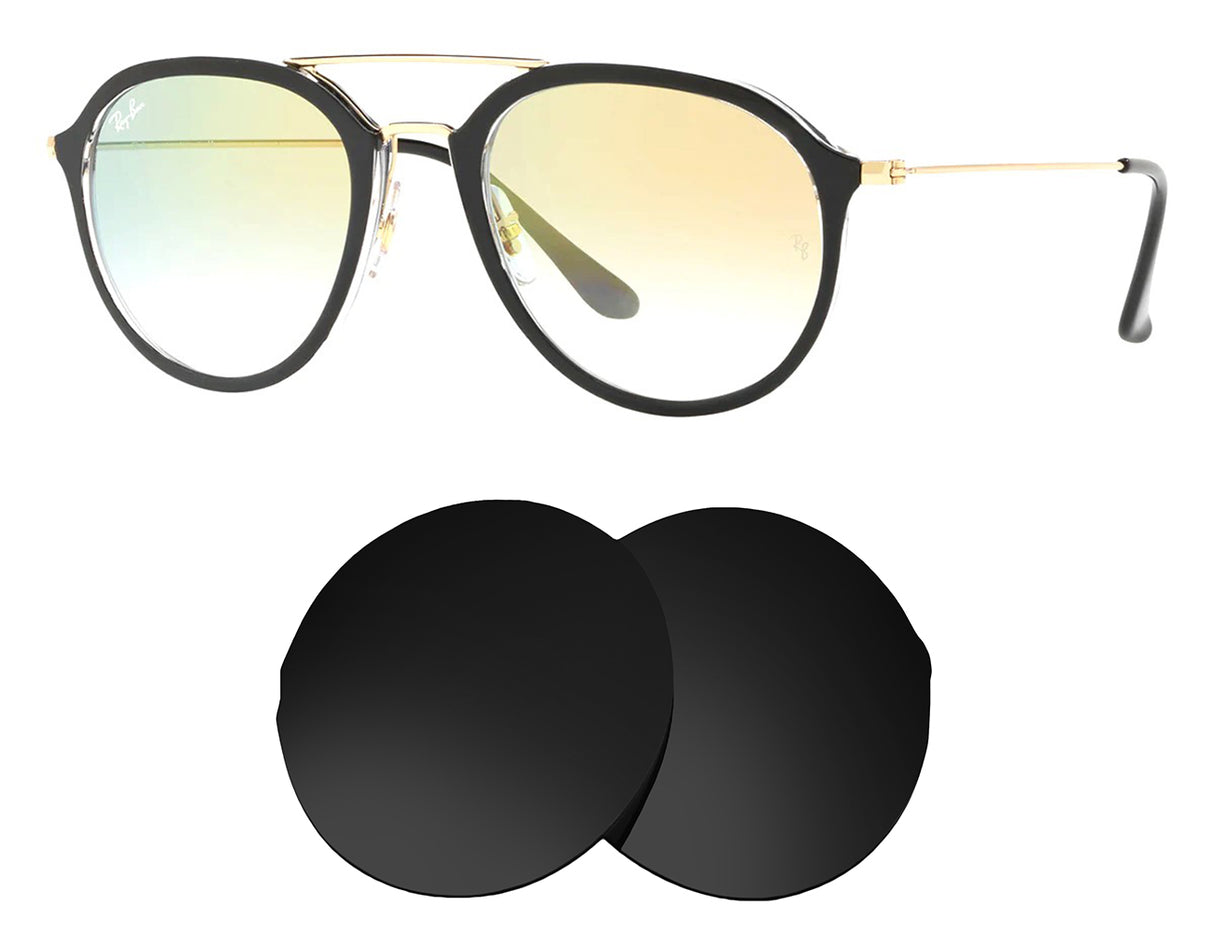 Ray-Ban RB4253 50mm-Replacement Lenses-Volcanic Black-Non-Polarized-Seek Optics