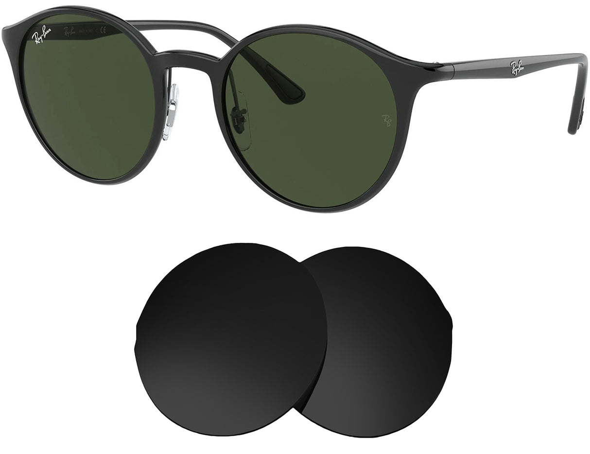Ray-Ban RB4336CH 50mm-Replacement Lenses-Volcanic Black-Non-Polarized-Seek Optics