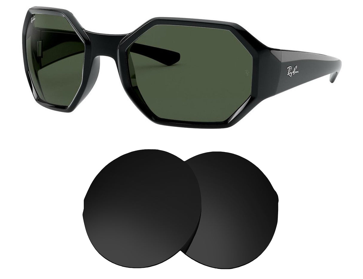 Ray-Ban RB4337 59mm-Replacement Lenses-Volcanic Black-Non-Polarized-Seek Optics