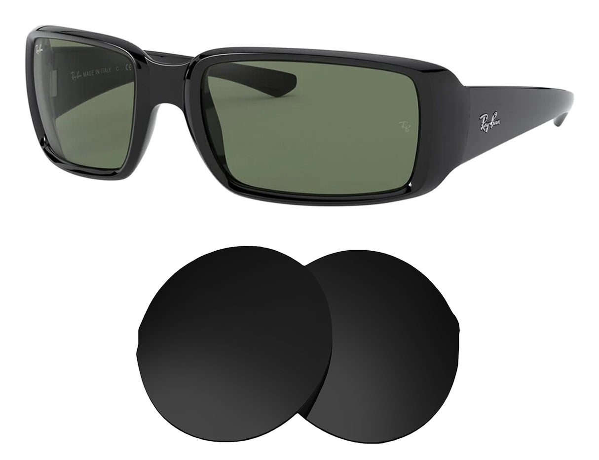 Ray-Ban RB4338 59mm-Replacement Lenses-Volcanic Black-Non-Polarized-Seek Optics
