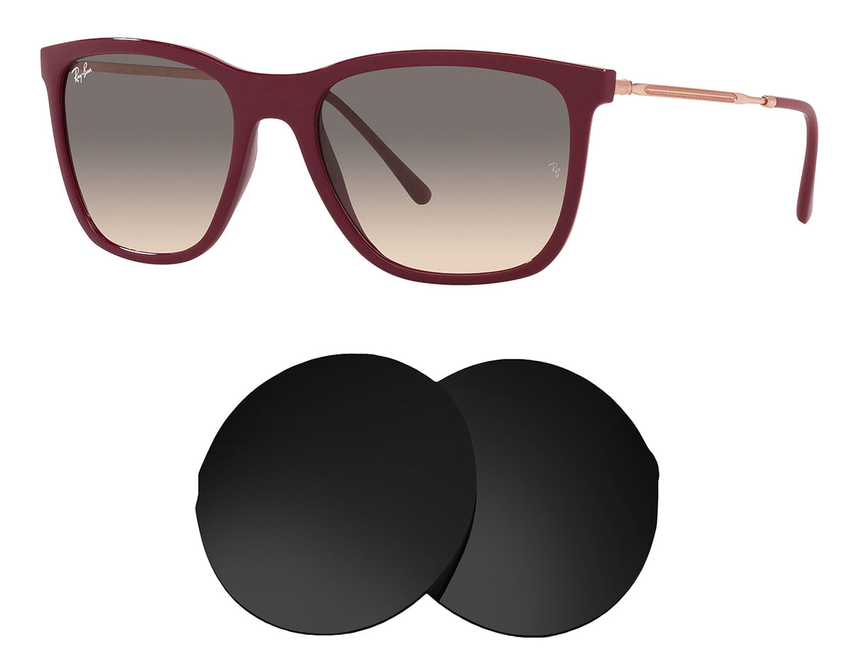 Ray-Ban RB4344 56mm-Replacement Lenses-Volcanic Black-Non-Polarized-Seek Optics