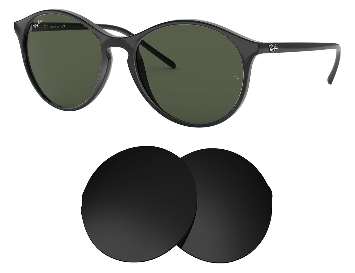 Ray-Ban RB4371 55mm-Replacement Lenses-Volcanic Black-Non-Polarized-Seek Optics