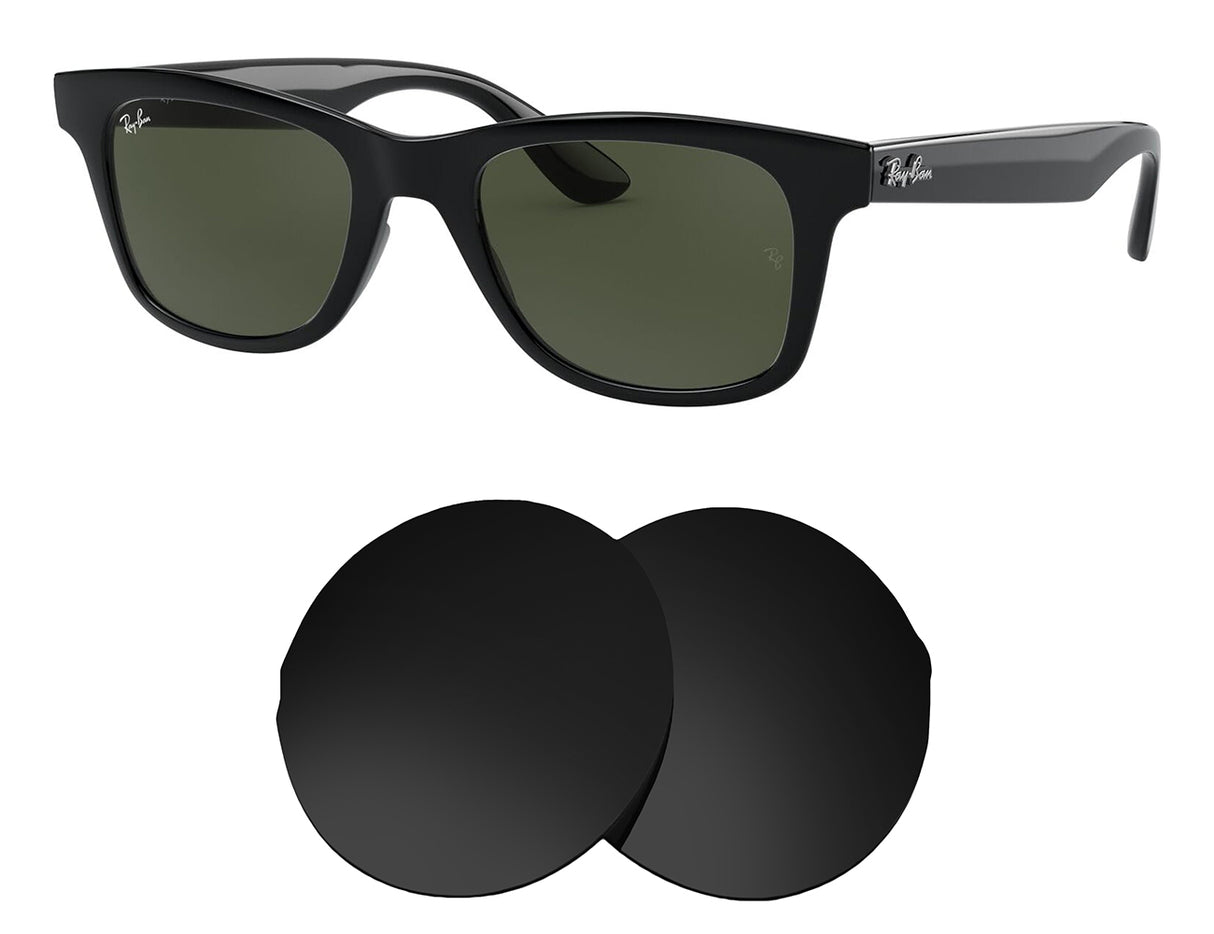 Ray-Ban RB4640 50mm-Replacement Lenses-Volcanic Black-Non-Polarized-Seek Optics