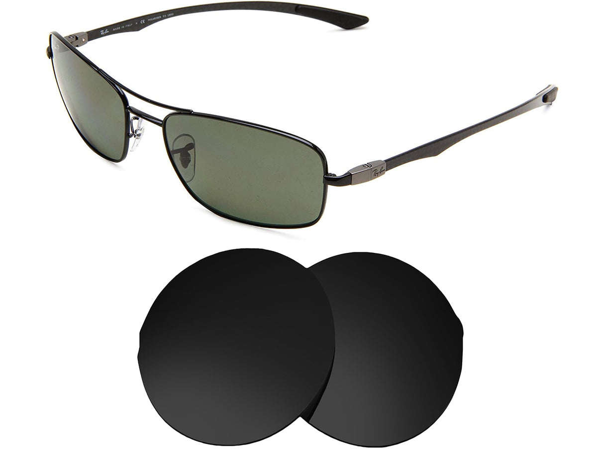 Ray-Ban RB8309 59mm-Replacement Lenses-Volcanic Black-Non-Polarized-Seek Optics