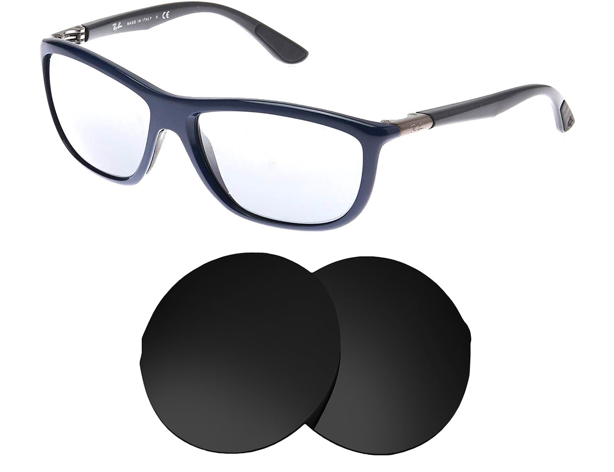 Ray-Ban RB8351 60mm-Replacement Lenses-Volcanic Black-Non-Polarized-Seek Optics