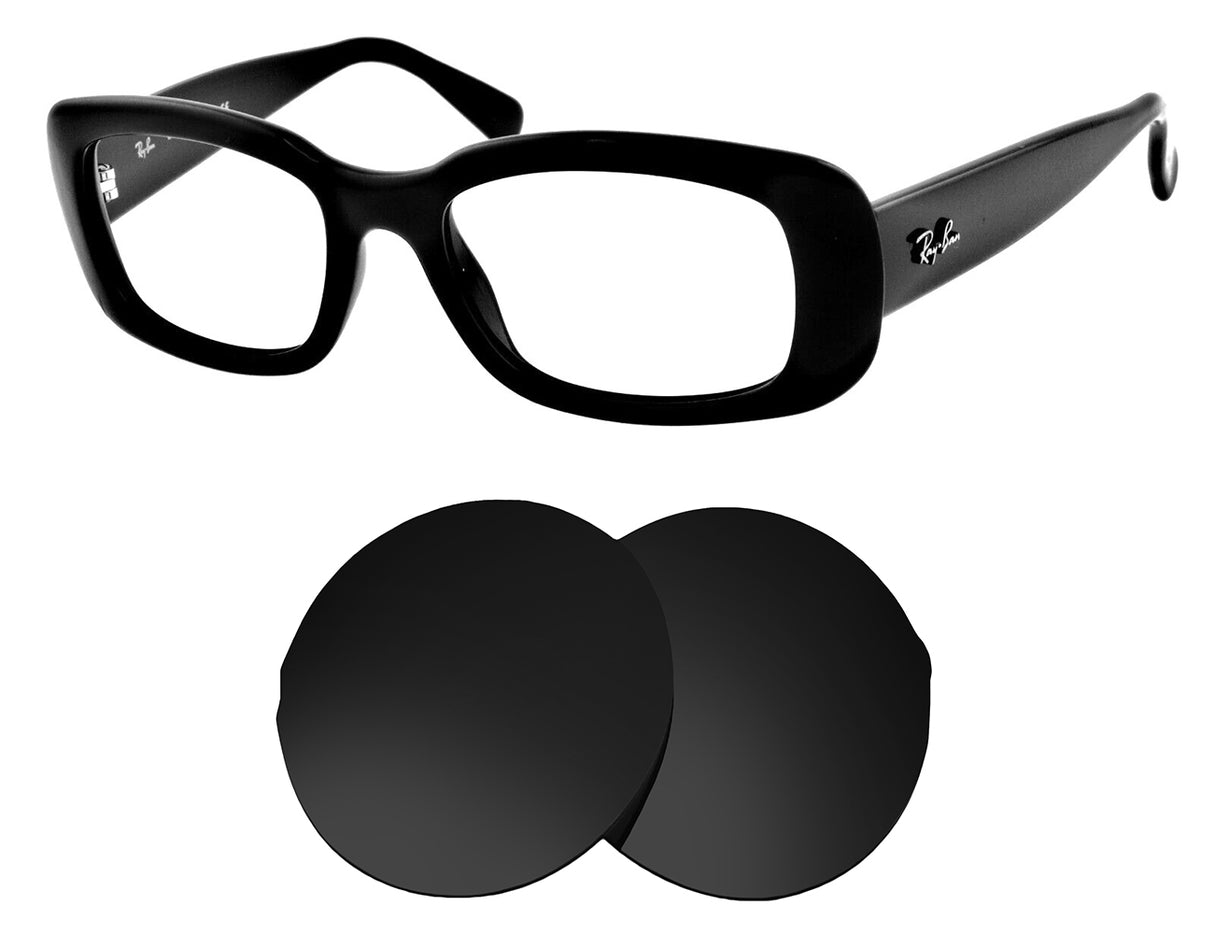 Ray-Ban Rituals RB4018 49mm-Replacement Lenses-Volcanic Black-Non-Polarized-Seek Optics