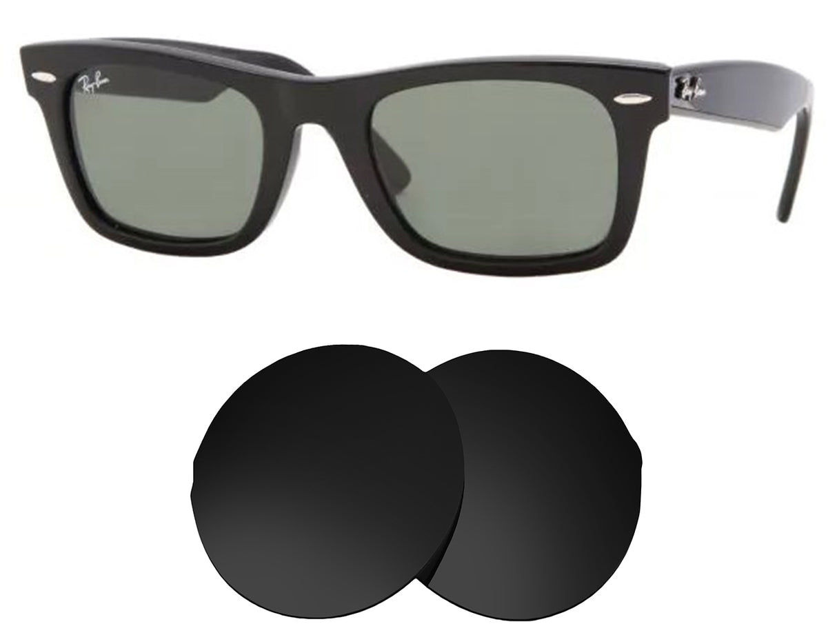 Ray-Ban Wayfarer Square RB2151 52mm-Replacement Lenses-Volcanic Black-Non-Polarized-Seek Optics