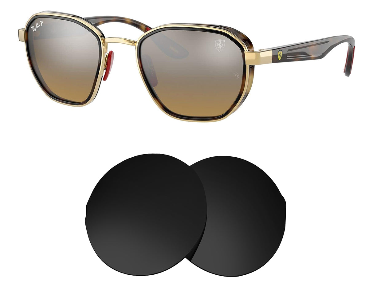 Ray-Ban RB3674M 51mm-Replacement Lenses-Volcanic Black-Non-Polarized-Seek Optics