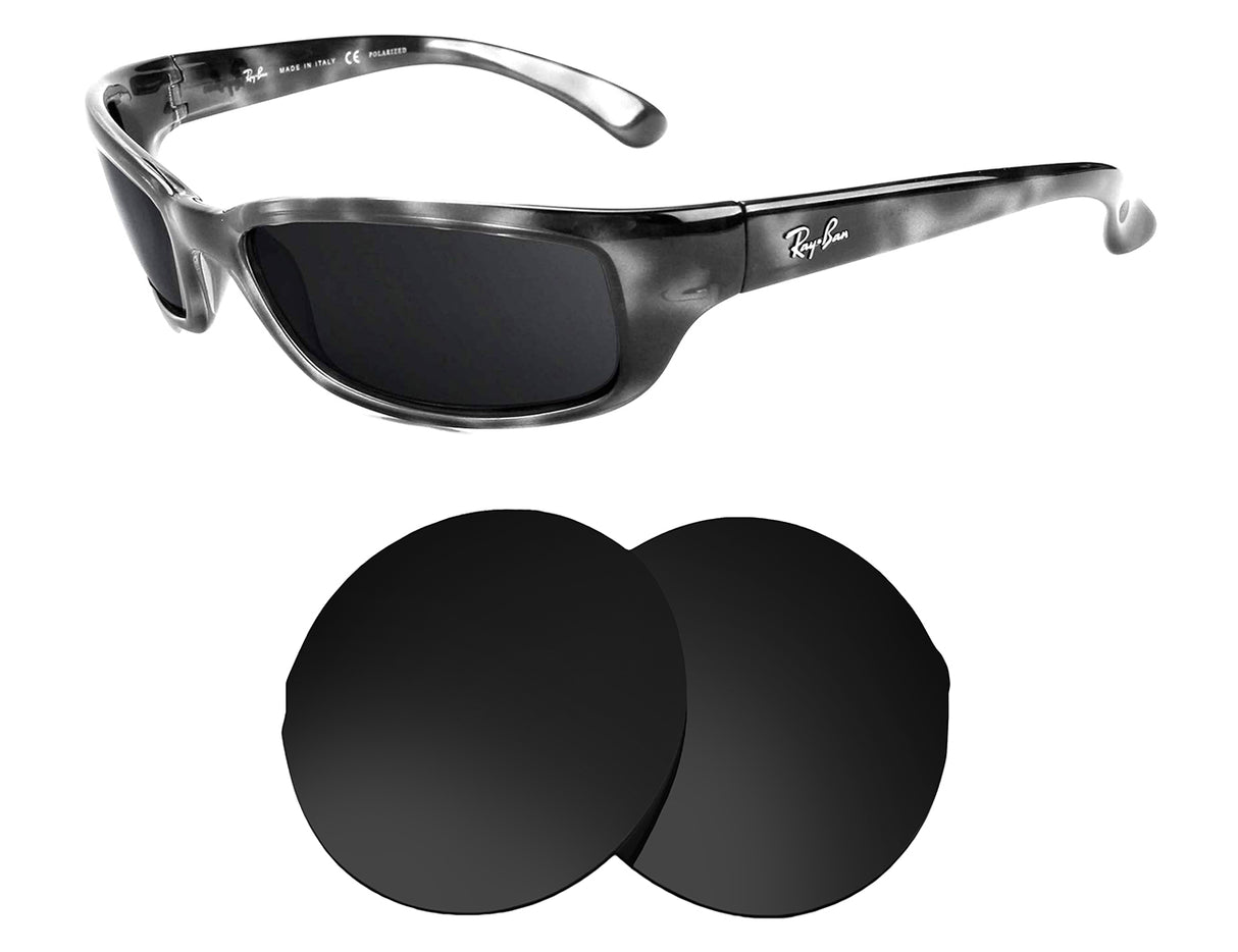 Ray-Ban Shot Extreme RB4037 59mm-Replacement Lenses-Volcanic Black-Non-Polarized-Seek Optics