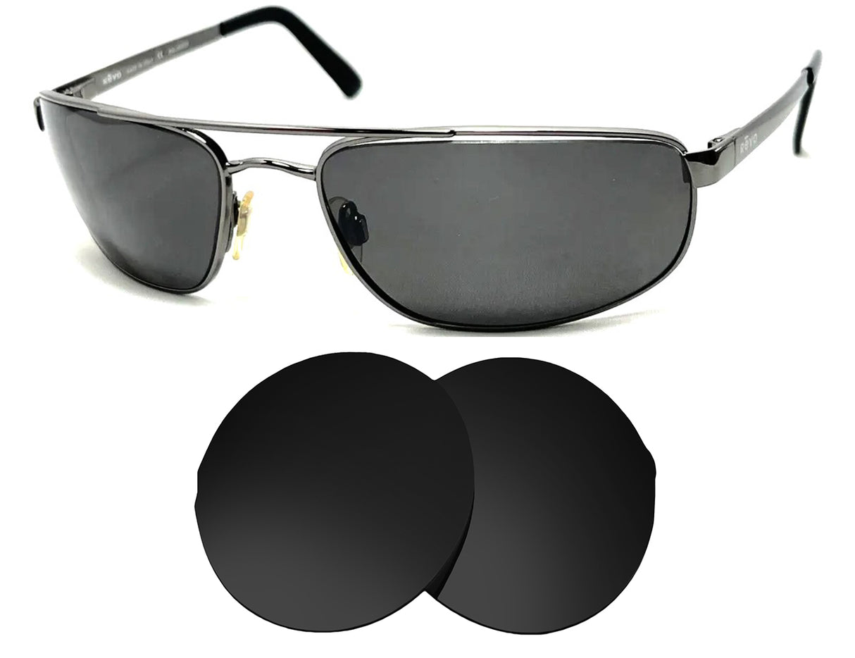 REVO 3014-Replacement Lenses-Volcanic Black-Non-Polarized-Seek Optics