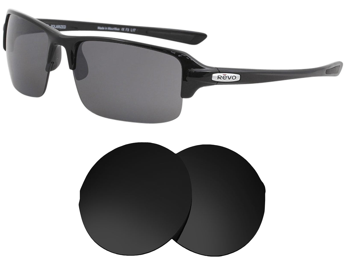 REVO Abyss RE4041-Replacement Lenses-Volcanic Black-Non-Polarized-Seek Optics
