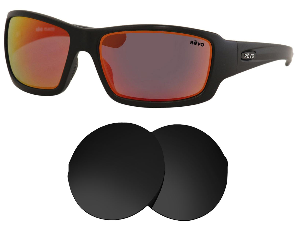 REVO Bearing RE4057-Replacement Lenses-Volcanic Black-Non-Polarized-Seek Optics