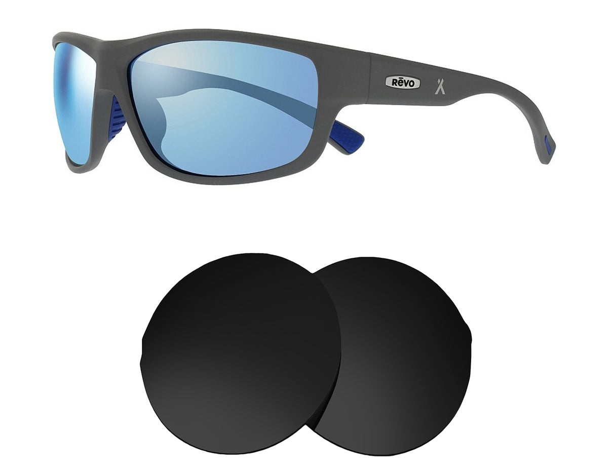 REVO Caper-Replacement Lenses-Volcanic Black-Non-Polarized-Seek Optics