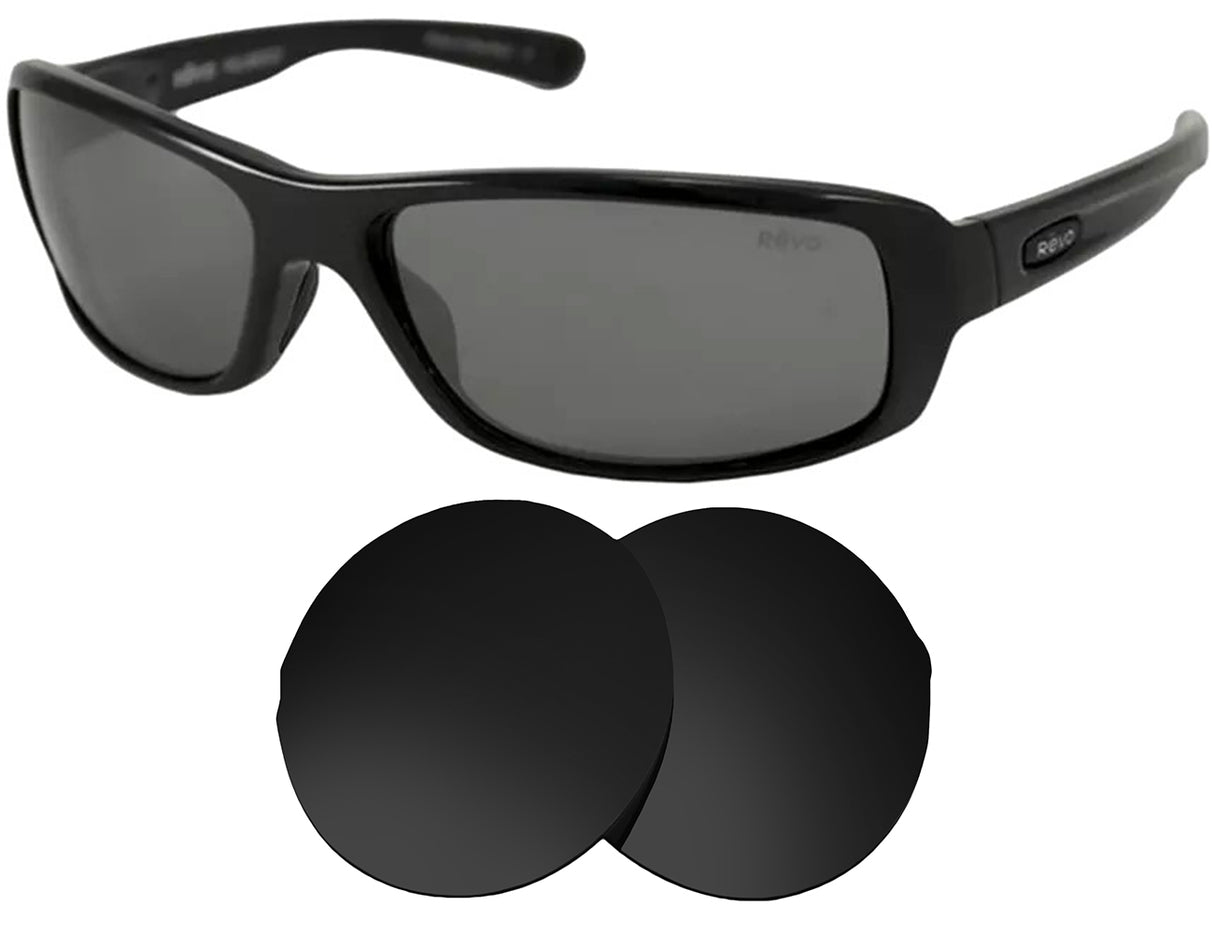 REVO Converge RE4064-Replacement Lenses-Volcanic Black-Non-Polarized-Seek Optics