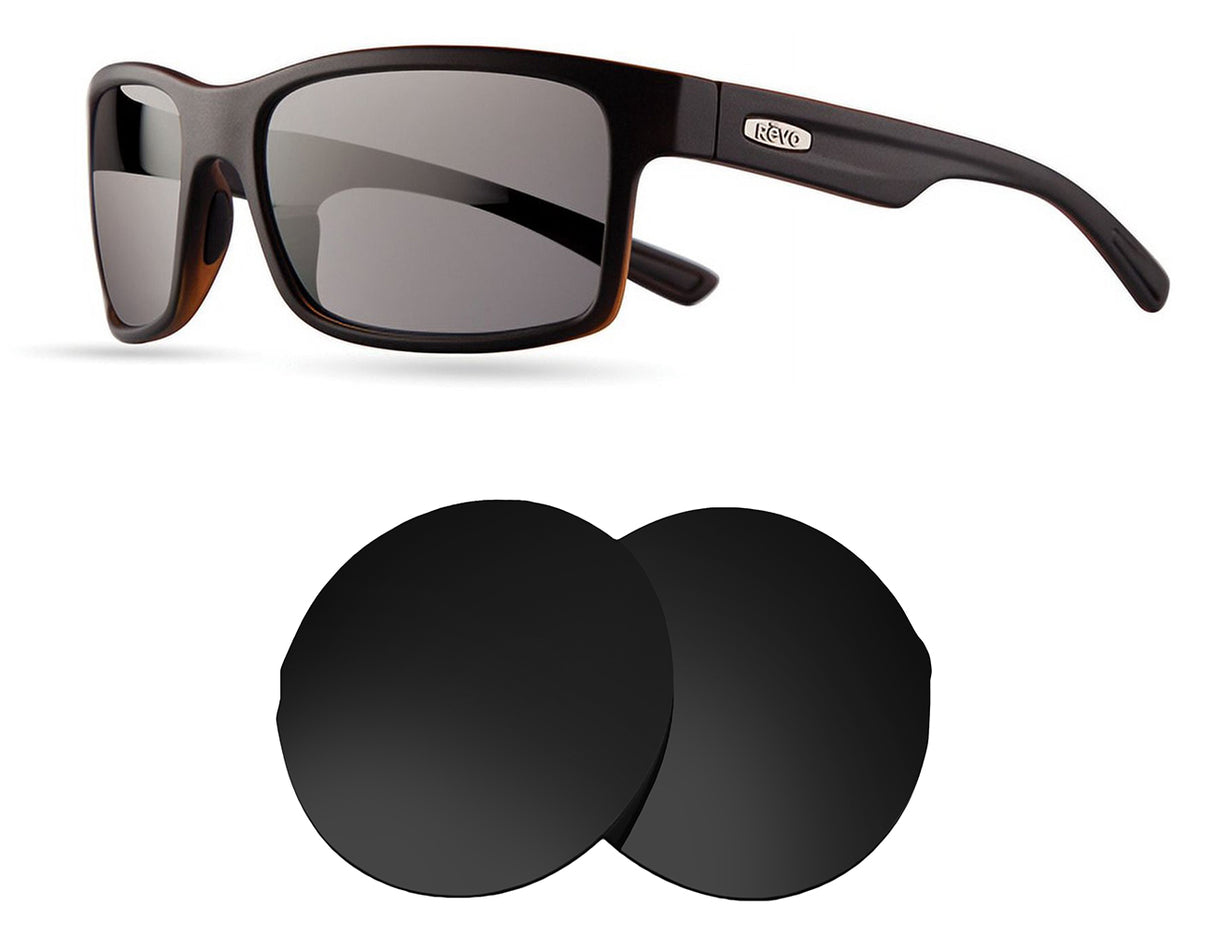 REVO Crawler-Replacement Lenses-Volcanic Black-Non-Polarized-Seek Optics