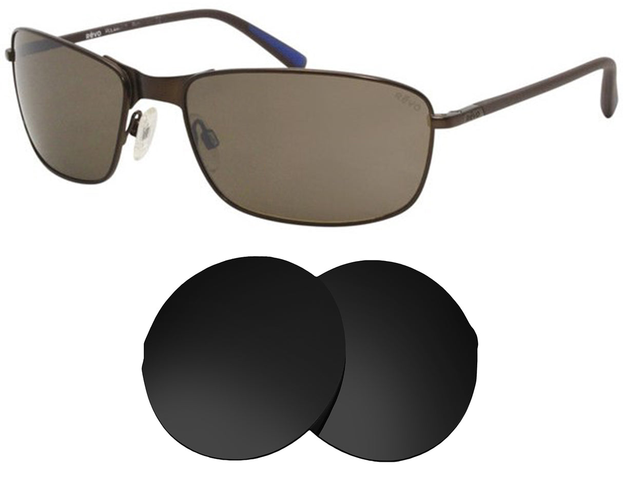 REVO Decoy-Replacement Lenses-Volcanic Black-Non-Polarized-Seek Optics