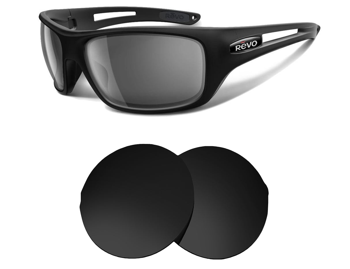 REVO Guide RE4054-Replacement Lenses-Volcanic Black-Non-Polarized-Seek Optics