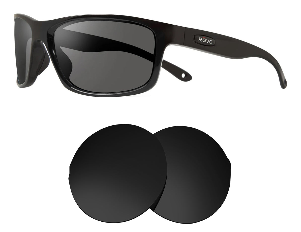 REVO Harness RE4071-Replacement Lenses-Volcanic Black-Non-Polarized-Seek Optics