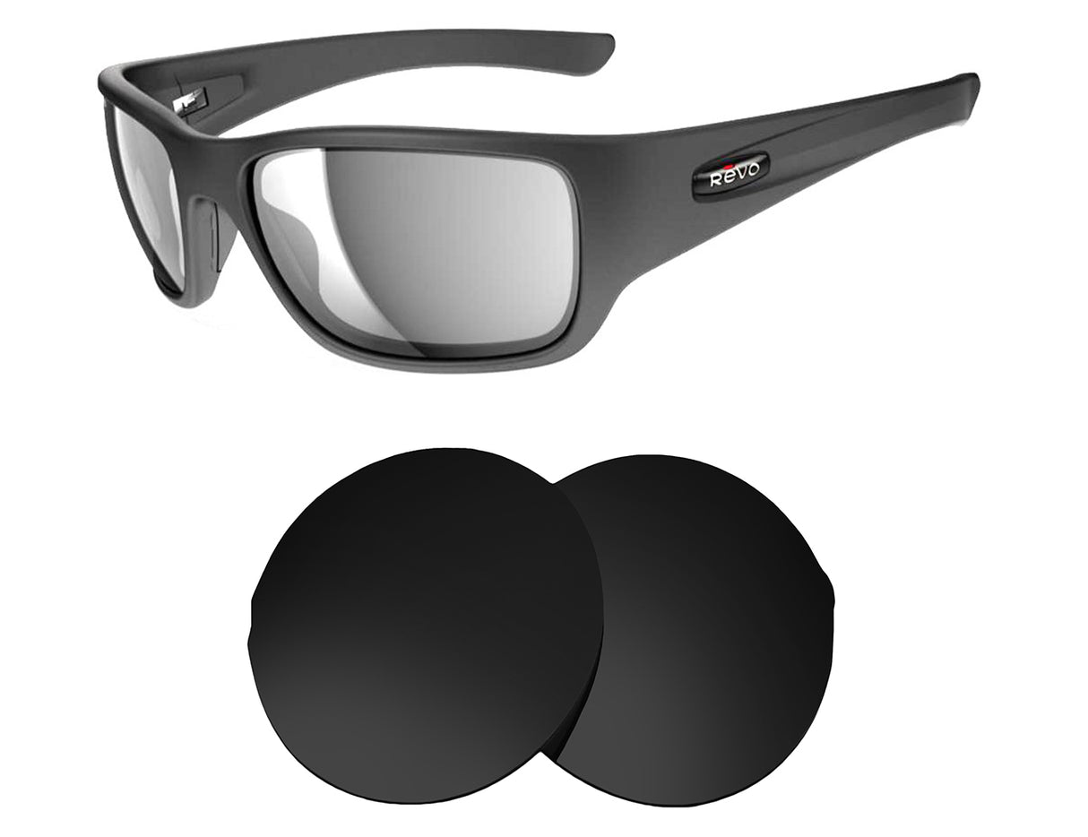 REVO Heading RE4058-Replacement Lenses-Volcanic Black-Non-Polarized-Seek Optics