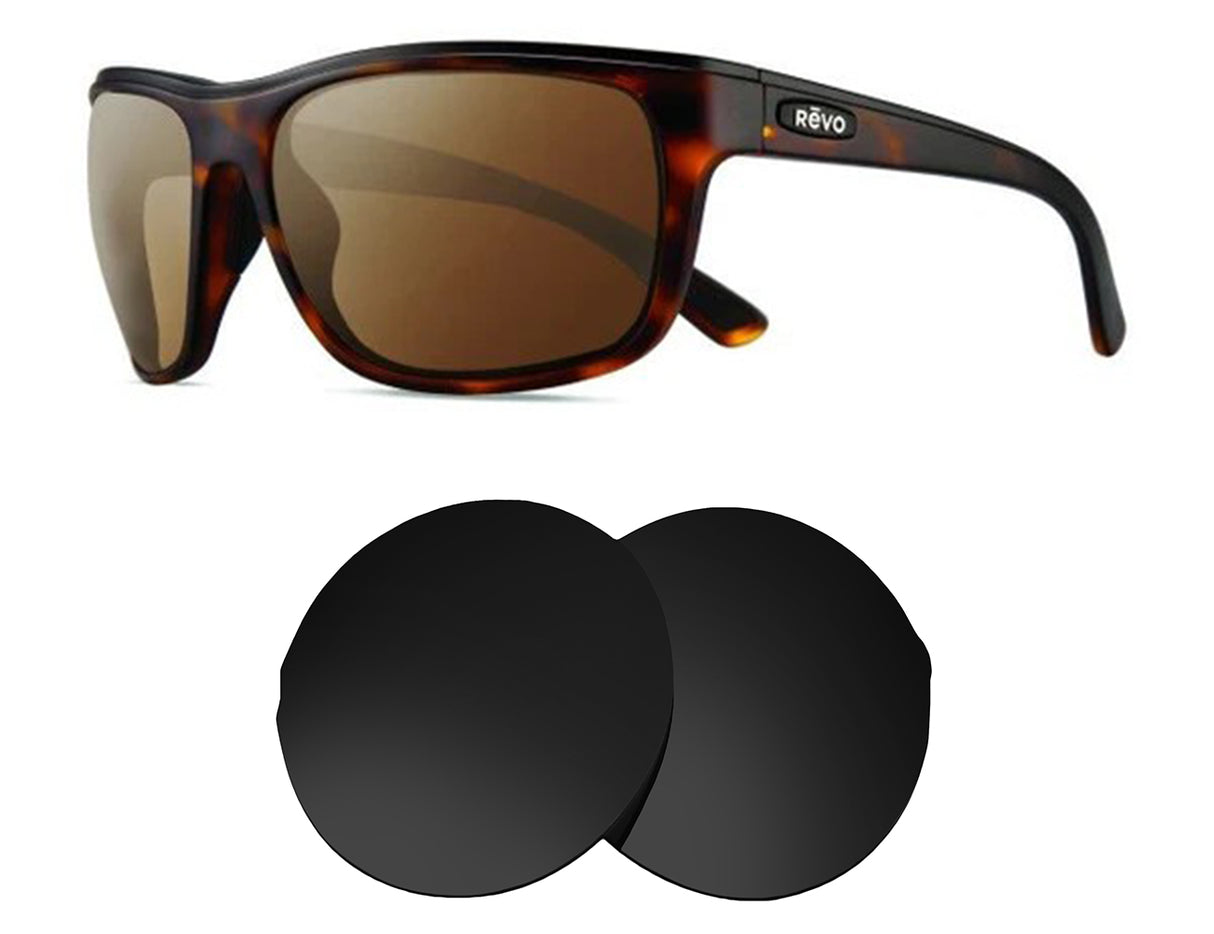REVO Remus RE1023-Replacement Lenses-Volcanic Black-Non-Polarized-Seek Optics