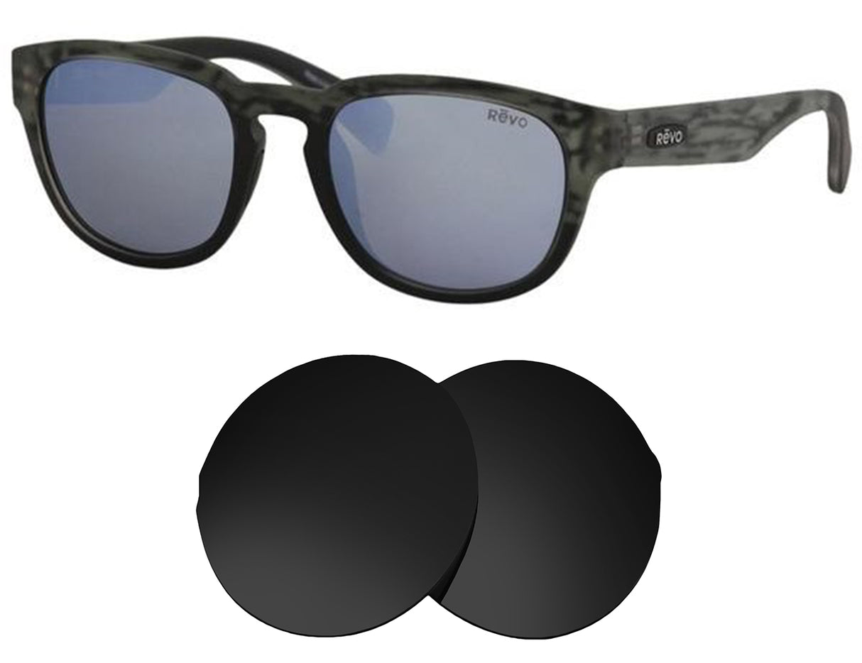 REVO Zinger-Replacement Lenses-Volcanic Black-Non-Polarized-Seek Optics