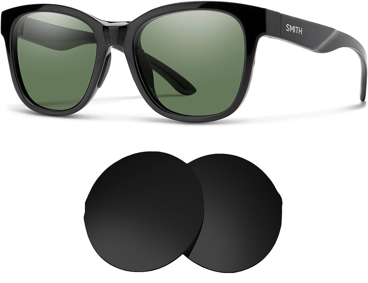 Smith Caper-Replacement Lenses-Volcanic Black-Non-Polarized-Seek Optics